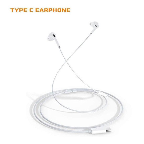 JH081 Earphone w/ Type-C Connector (white) JH081 Earphone w/ Type-C Connector (white)