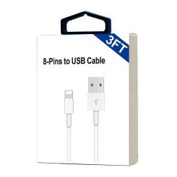 USB to 8-pins Cable 3FT (white)