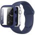 Silicone Band & Snap-on Case For iWatch 10th 46mm (blue)