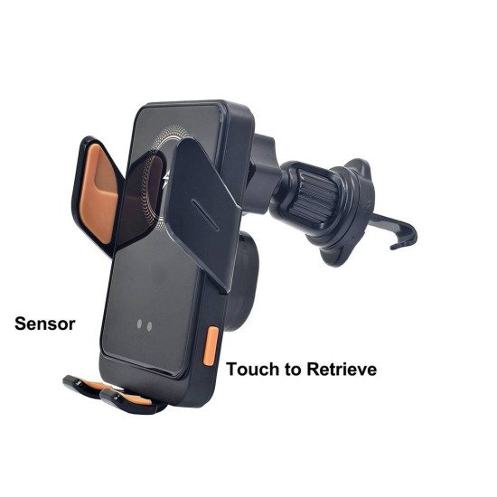 T11 Auto Open Wireless Car Mount Charger (black)