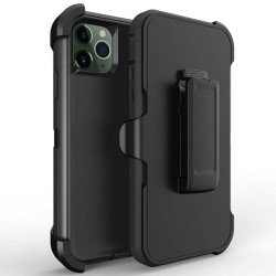 Defender Case w/ Clip For iPhone 11 Pro (black)