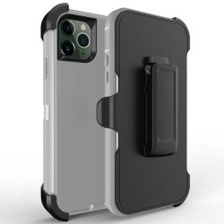Defender Case w/ Clip For iPhone 16E (grey)