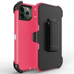 Defender Case w/ Clip For iPhone 16E (pink)