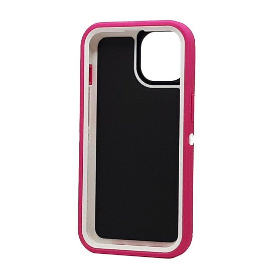 Defender Case w/ Clip For iPhone 14 Plus (pink) Defender Case w/ Clip For iPhone 14 Plus (pink)