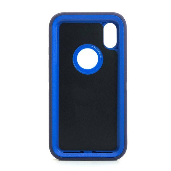 Defender Case w/ Clip For iPhone XS Max (blue) Defender Case w/ Clip For iPhone XS Max (blue)