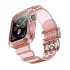 Clear Soft TPU Strap Band for iWatch 4/5/6 40mm (light pink)