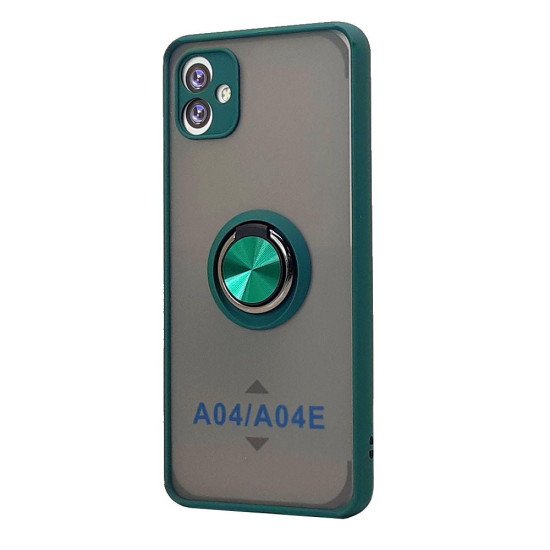 TPU Case w/ Magnetic Ring for Samsung A04E (green) TPU Case w/ Magnetic Ring for Samsung A04E (green)