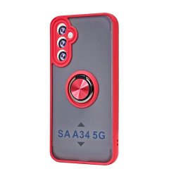 TPU Case w/ Magnetic Ring for Samsung A34 5G (red)