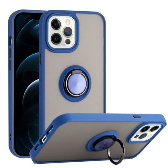 TPU Case w/ Magnetic Ring for iPhone 13 Pro Max (blue) TPU Case w/ Magnetic Ring for iPhone 13 Pro Max (blue)