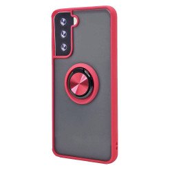 TPU Case w/ Magnetic Ring for Samsung S22 (red)