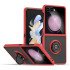 TPU Case w/ Magnetic Ring for Samsung Z Flip 7 (red)