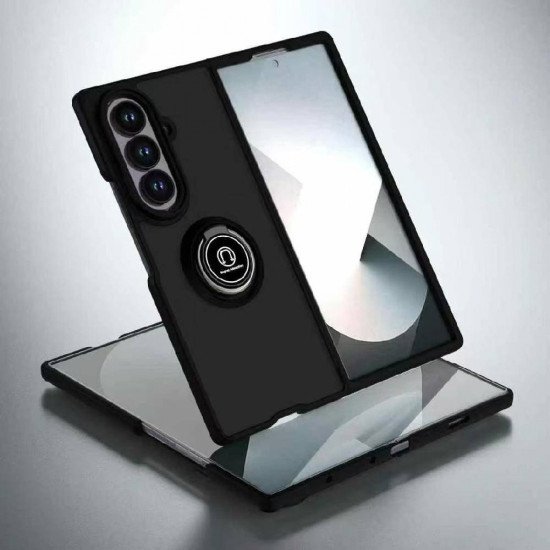 TPU Case w/ Magnetic Ring for Samsung Z Fold 7 (black)