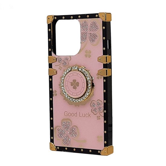 Clover Design TPU Ring Case for iPhone 14 Pro 6.1"(pink) Clover Design TPU Ring Case for iPhone 14 Pro 6.1"(pink)