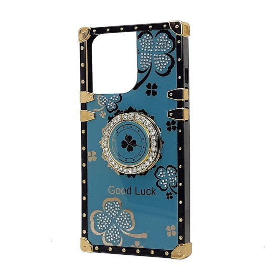 Clover Design TPU Ring Case for iPhone 13 Pro (sapphire) Clover Design TPU Ring Case for iPhone 13 Pro (sapphire)
