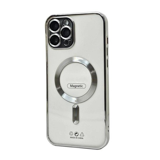Electroplated Magsafe TPU Case for iPhone 15 Pro (silver) Electroplated Magsafe TPU Case for iPhone 15 Pro (silver)