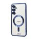 Electroplated Magsafe TPU Case for Samsung Galaxy S24 FE (blue)