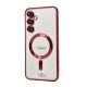 Electroplated Magsafe TPU Case for Samsung Galaxy S24 FE (red)