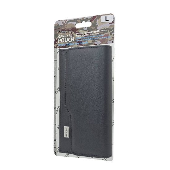 H60 Horizontal Leather Pouch W/ Card Slot (Large)