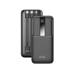 KPG101 10k mAh 22.5W Power Bank w/ Built-in Cable (black)