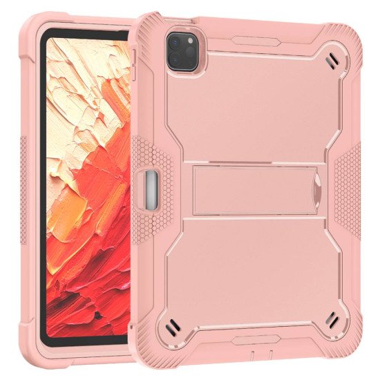 Hybrid Tablet Case w/ kickstand for iPad Pro 11" 2024 (rose gold)