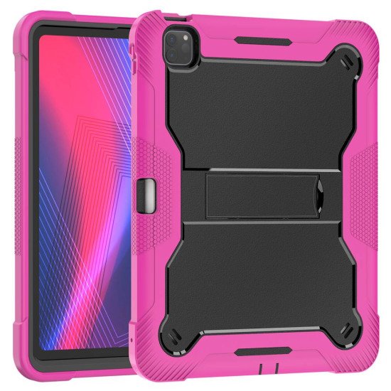 Hybrid Tablet Case w/ kickstand for iPad Pro 13" 2024 (hotpink)