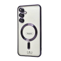 Electroplated Magsafe TPU Case for Samsung Galaxy S25 Plus (purple)