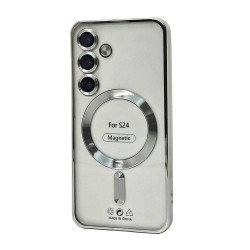 Electroplated Magsafe TPU Case for Samsung Galaxy S25 Plus (silver)