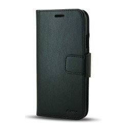 Leather Wallet Case For Samsung Galaxy S25 Plus (black)