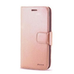 Leather Wallet Case For Samsung Galaxy S25 Plus (rose gold)