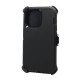 Defender Case w/ Clip For iPhone 15 Pro Max (black)