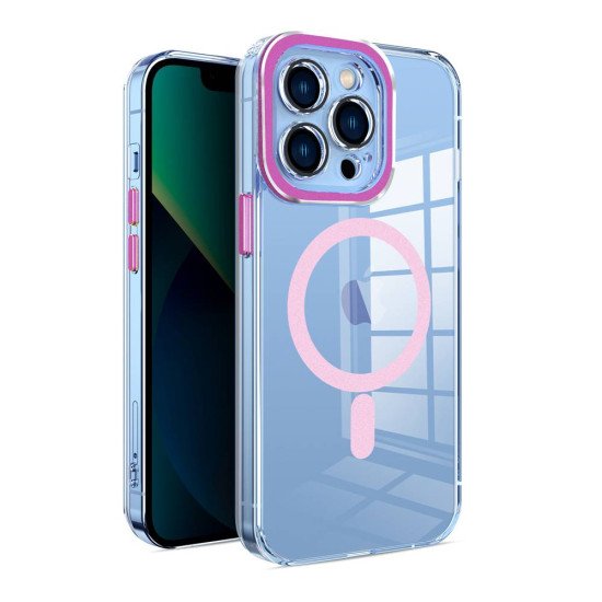 Clear Shield Magsafe TPU Case for iPhone 15 Pro (pink) Clear Shield Magsafe TPU Case for iPhone 15 Pro (pink)