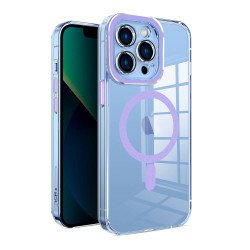 Clear Shield Magsafe TPU Case for iPhone 15 Pro (purple)