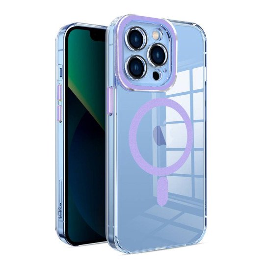 Clear Shield Magsafe TPU Case for iPhone 15 Pro (purple) Clear Shield Magsafe TPU Case for iPhone 15 Pro (purple)